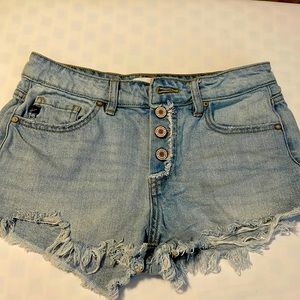 Mid high sexy shorts from a surf shop.